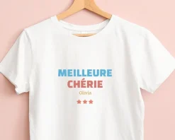 Tee shirt personnalisé femme - Meilleure Chérie|Cadeaux.com