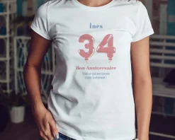 Tee shirt personnalisé femme - Ballons|Cadeaux.com Outlet