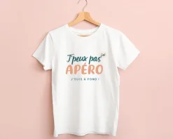 Tee shirt personnalisé femme - J'peux pas j'ai apéro|Cadeaux.com Hot