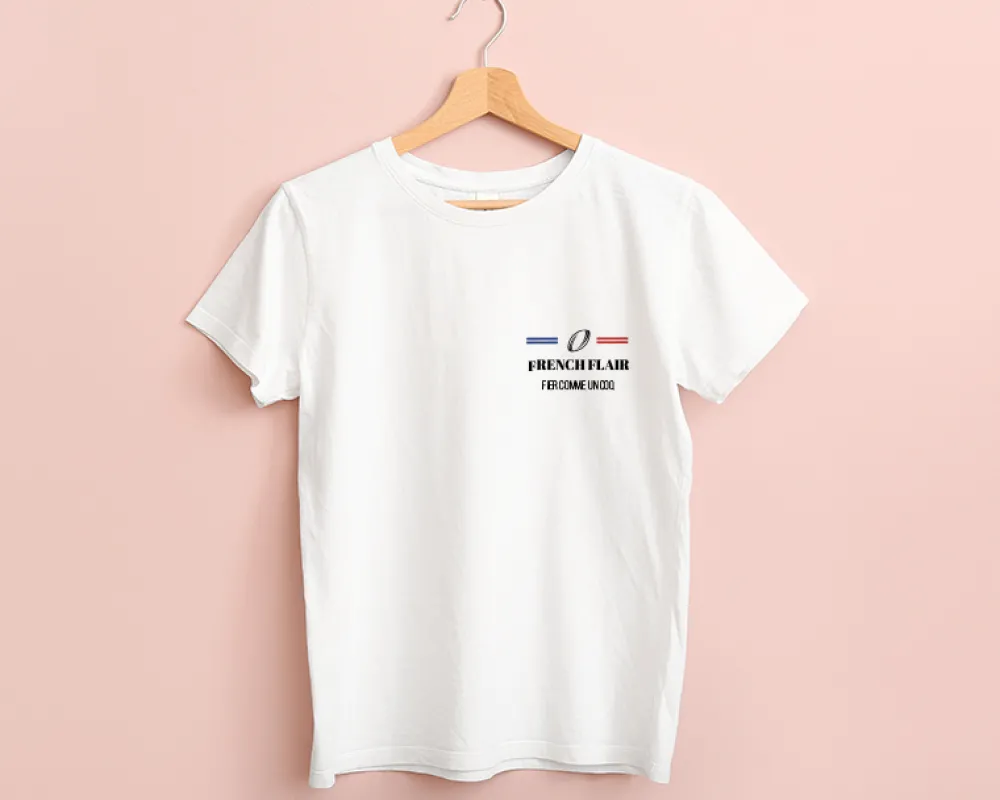 Tee shirt personnalisé femme - Supporter Rugby|Cadeaux.com New