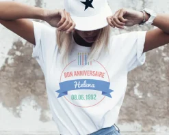 Tee shirt personnalisé femme - Bougies|Cadeaux.com New