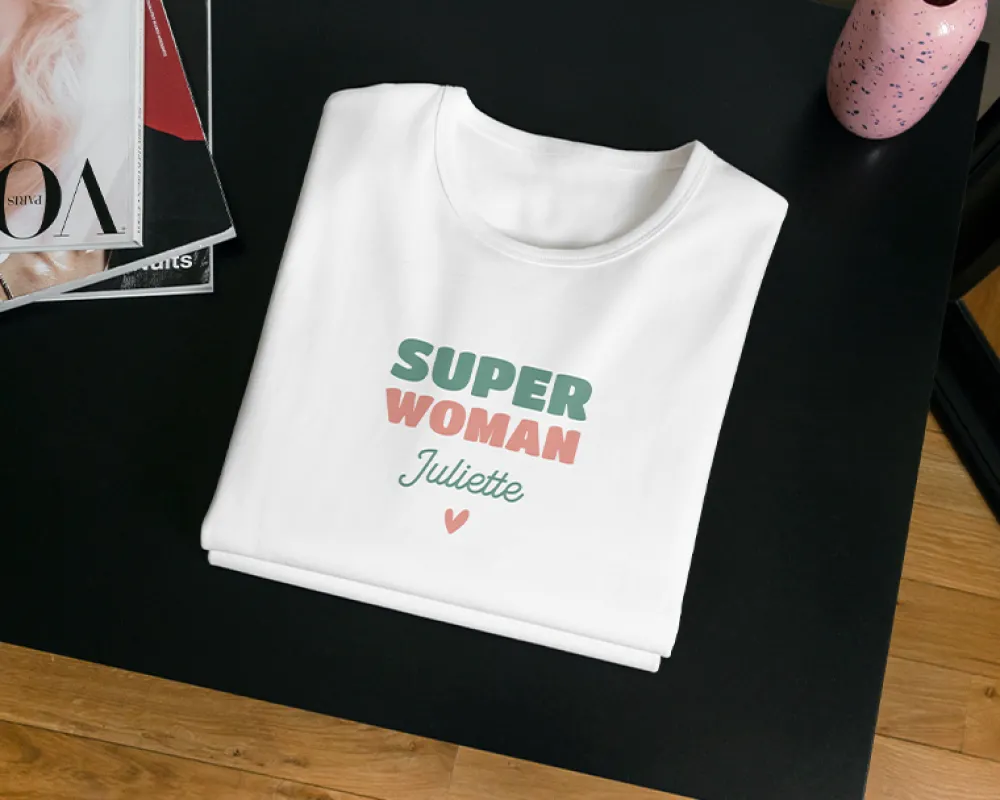 Tee shirt personnalisé femme - Super|Cadeaux.com Clearance