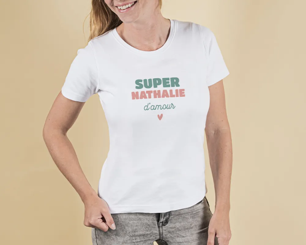 Tee shirt personnalisé femme - Super|Cadeaux.com Clearance