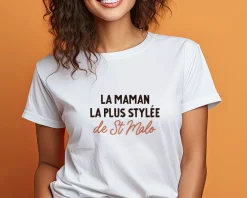 Tee shirt personnalisé femme - Message|Cadeaux.com Discount
