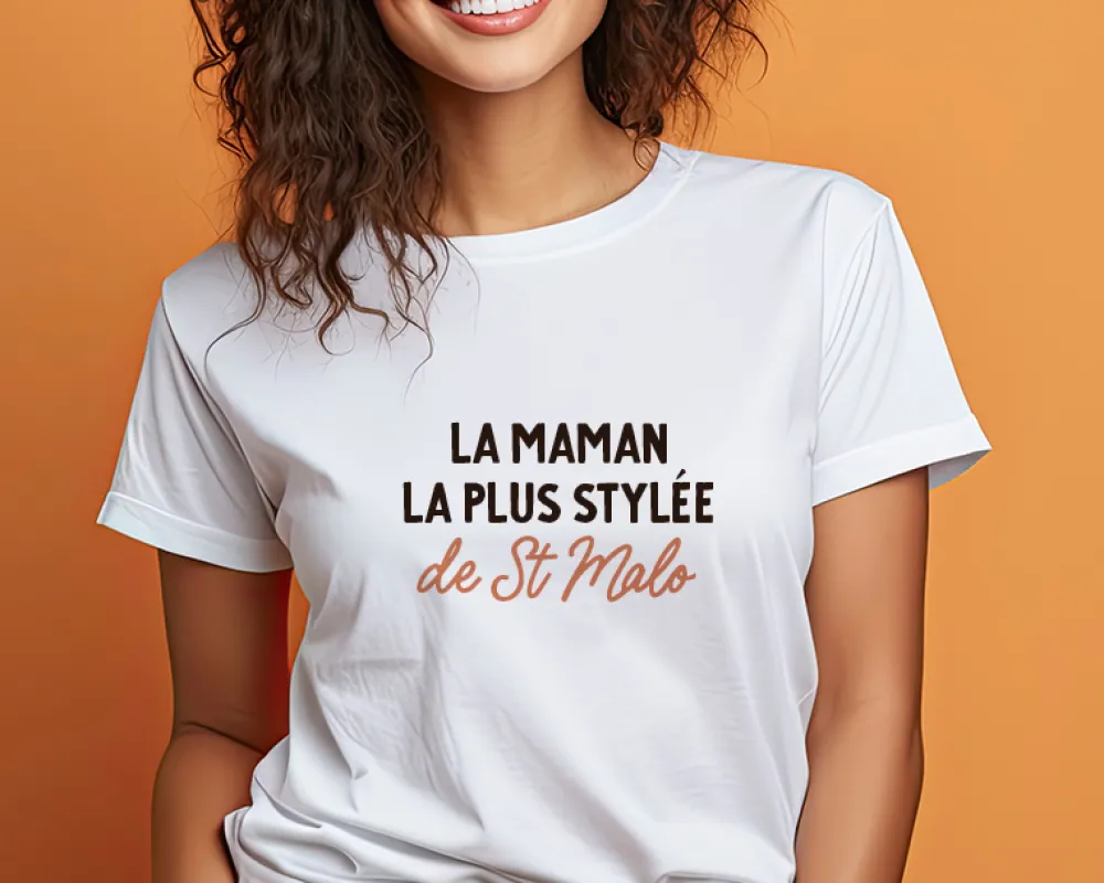 Tee shirt personnalisé femme - Message|Cadeaux.com Discount