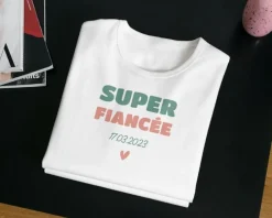 Tee shirt personnalisé femme - Super Fiancée|Cadeaux.com Best