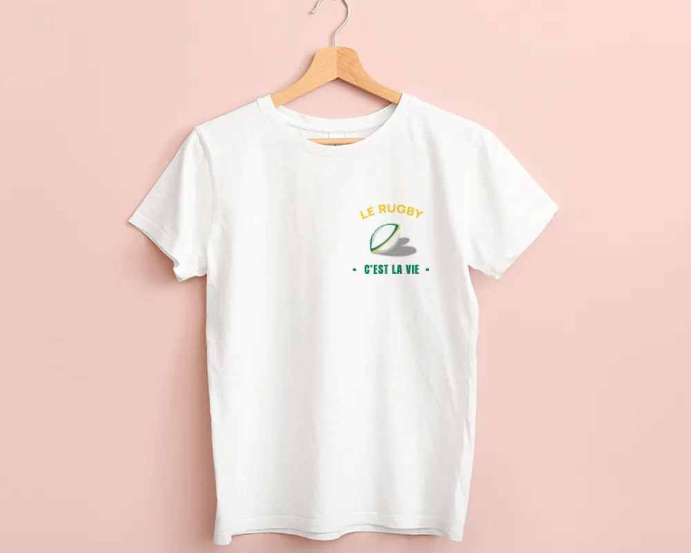 Tee shirt personnalisé femme - Passion Rugby|Cadeaux.com