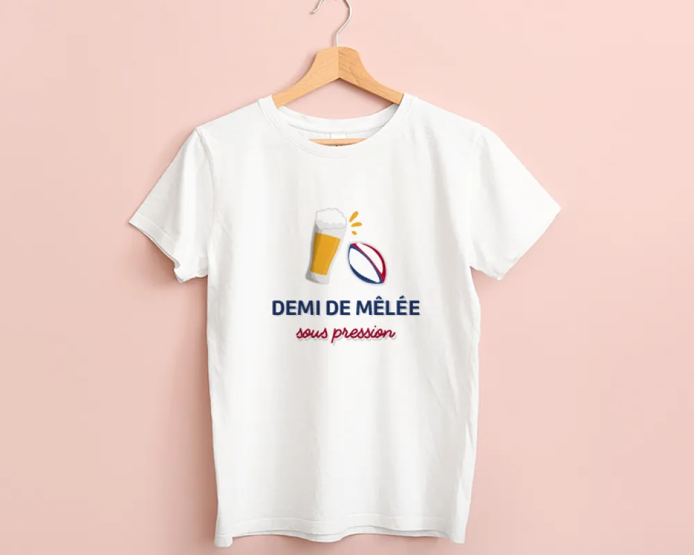Tee shirt personnalisé femme - Apéro rugby|Cadeaux.com Discount