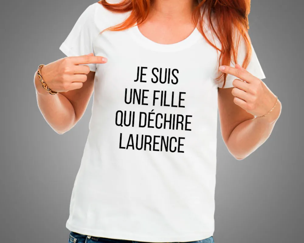 Tee shirt personnalisé femme - Message|Cadeaux.com Best