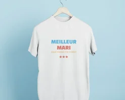 Tee shirt personnalisé homme - Meilleur Mari|Cadeaux.com Best