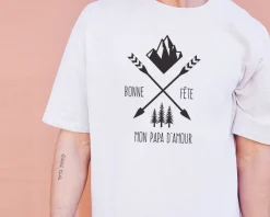 Tee shirt personnalisé homme - Montagne|Cadeaux.com Discount