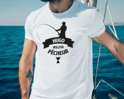 Tee shirt personnalisé homme - Pêcheur|Cadeaux.com Best
