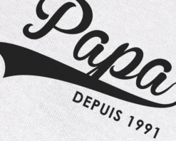 Tee shirt personnalisé homme - Papa Depuis|Cadeaux.com Discount