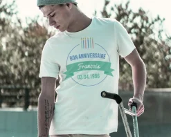Tee shirt personnalisé homme - Bougies|Cadeaux.com Sale