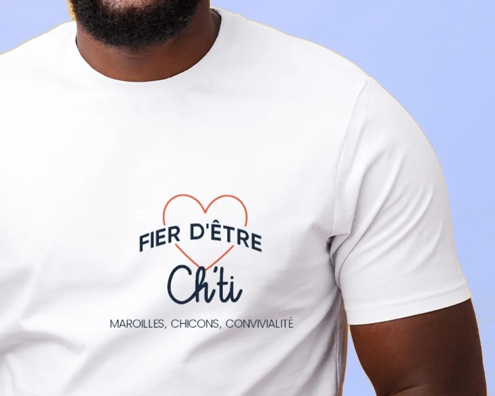 Tee shirt personnalisé homme - Fier d'être|Cadeaux.com Discount