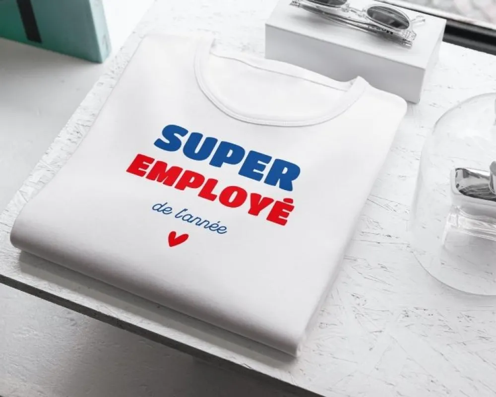 Tee shirt personnalisé homme - Super Employé|Cadeaux.com Outlet