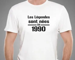 Tee shirt personnalisé homme - Légendes|Cadeaux.com