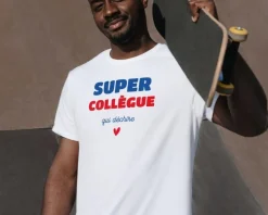 Tee shirt personnalisé homme - Super Collègue|Cadeaux.com Online