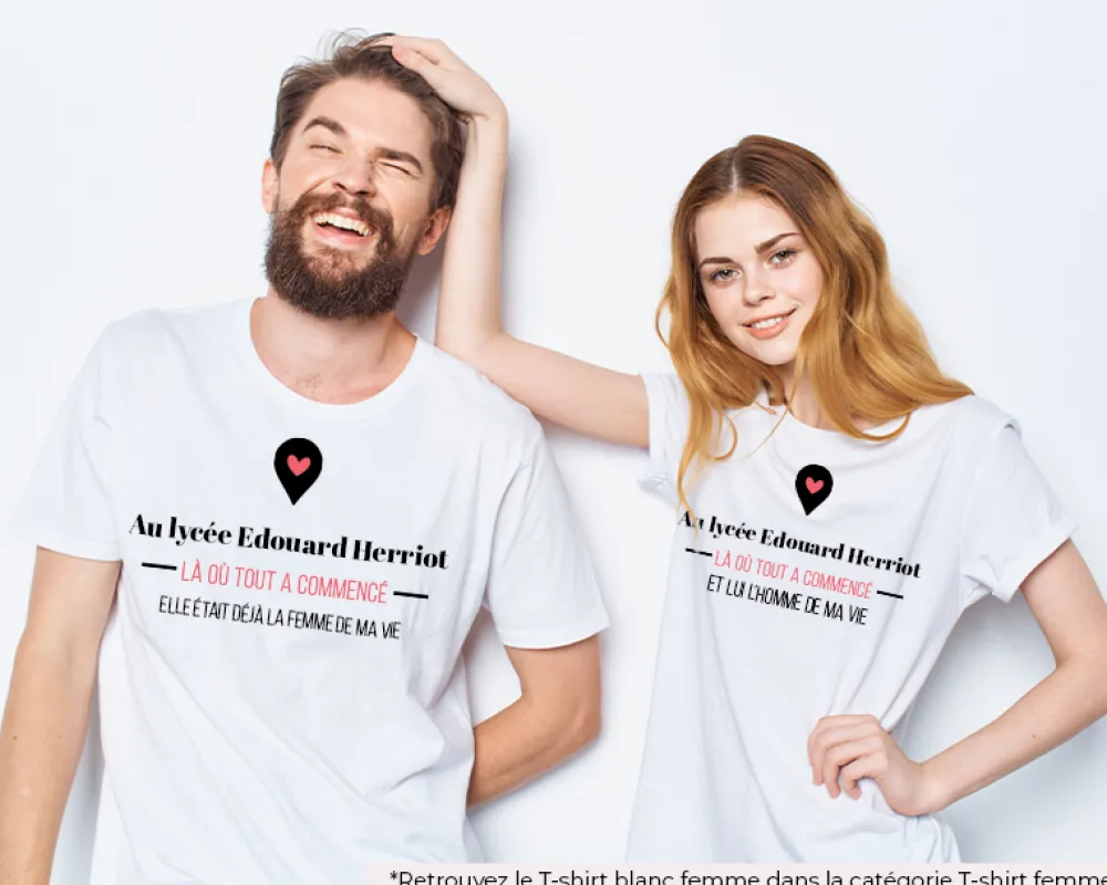 Tee shirt personnalisé homme - Là où tout a commencé|Cadeaux.com New