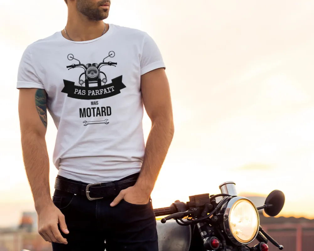 Tee shirt personnalisé homme - Moto|Cadeaux.com Outlet