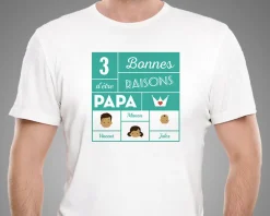 Tee shirt personnalisé papa - Family Circus|Cadeaux.com Online