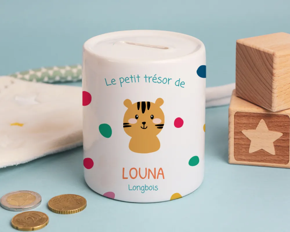 Tirelire personnalisable - Collection animaux|Cadeaux.com Online