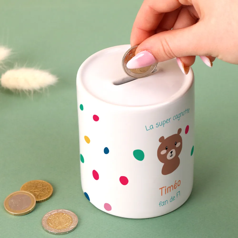 Tirelire personnalisable - Collection animaux|Cadeaux.com Online