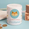 Tirelire Personnalisable - Petit Renard|Cadeaux.com
