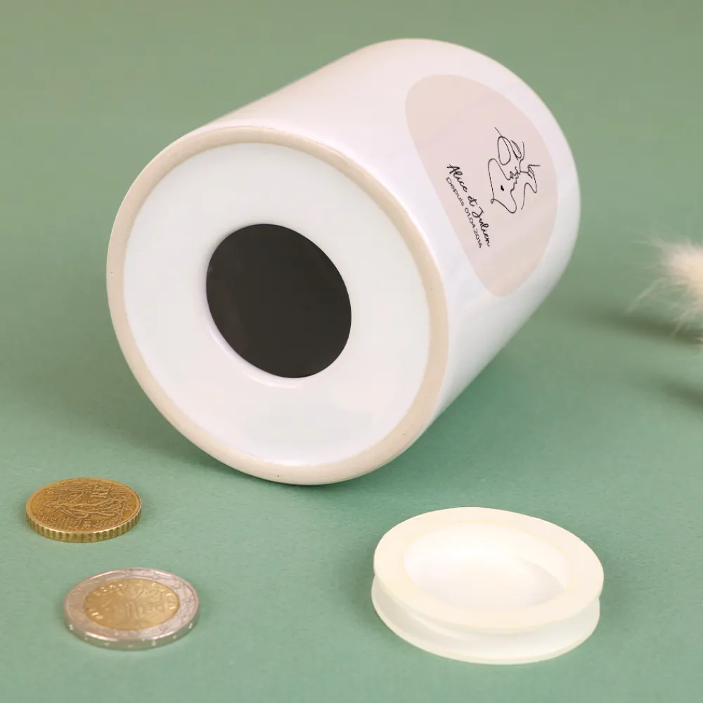 Tirelire personnalisée - Dessin au trait|Cadeaux.com Discount
