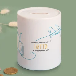 Tirelire personnalisée - Voyage|Cadeaux.com