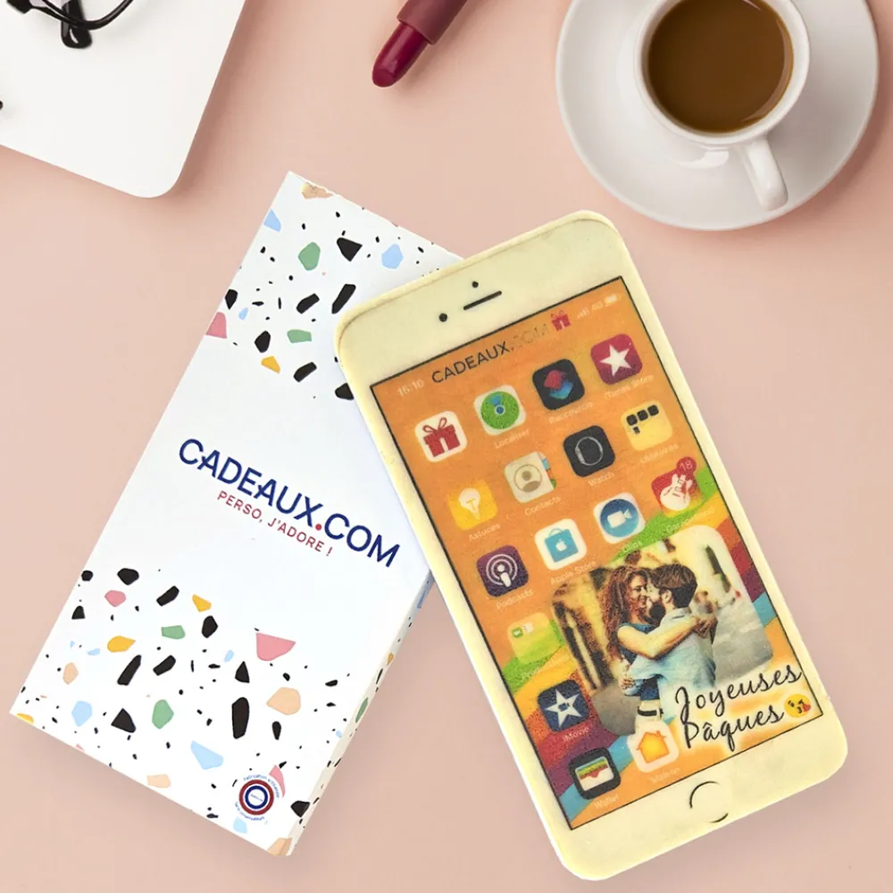 Téléphone en chocolat - Photo et message|Cadeaux.com Hot