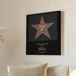 Toile canva personnalisable - Etoile de Star|Cadeaux.com Best