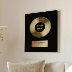 Toile canva personnalisable - Disque d'or|Cadeaux.com Sale