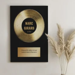 Toile canva personnalisable - Disque d'or|Cadeaux.com Sale