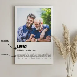 Toile canva personnalisable - Définition Papa|Cadeaux.com Discount