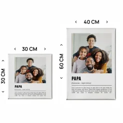 Toile canva personnalisable - Définition Papa|Cadeaux.com Discount