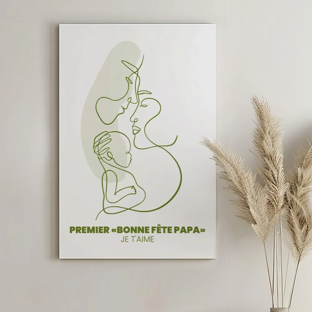 Toile canva personnalisée - Naissance d'un lien|Cadeaux.com