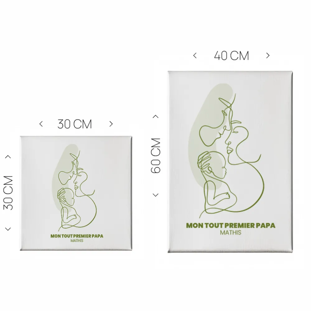 Toile canva personnalisée - Naissance d'un lien|Cadeaux.com