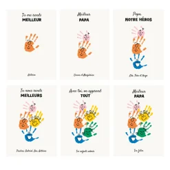 Toile canva personnalisée - Empreintes pour papa|Cadeaux.com Outlet