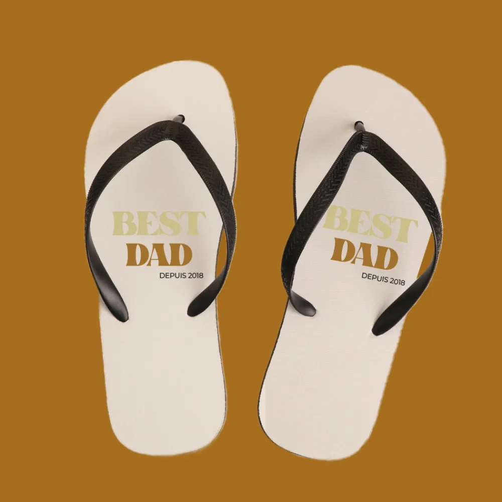 Tongs personnalisées - Cool Dads Club|Cadeaux.com Best