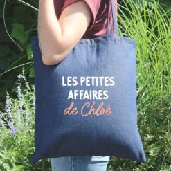 Tote bag en jean personnalisé - Message|Cadeaux.com Clearance