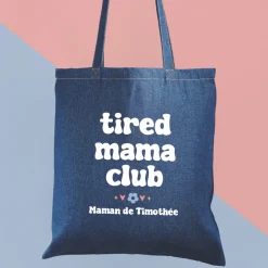 Tote bag en jean personnalisé - Cool Mums Club|Cadeaux.com Outlet