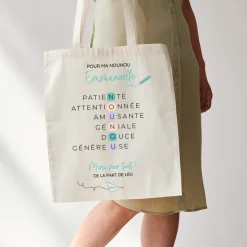 Tote bag personnalisé - Acrostiche Nounou|Cadeaux.com Outlet