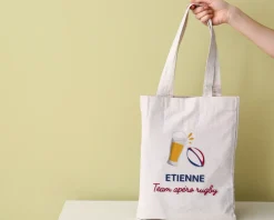 Tote bag personnalisé - Apéro Rugby|Cadeaux.com New