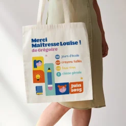 Tote bag personnalisé - Bilan de l'année|Cadeaux.com Best