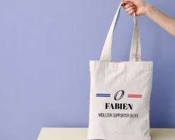 Tote bag personnalisé - Bleu Blanc Rouge Rugby|Cadeaux.com Clearance