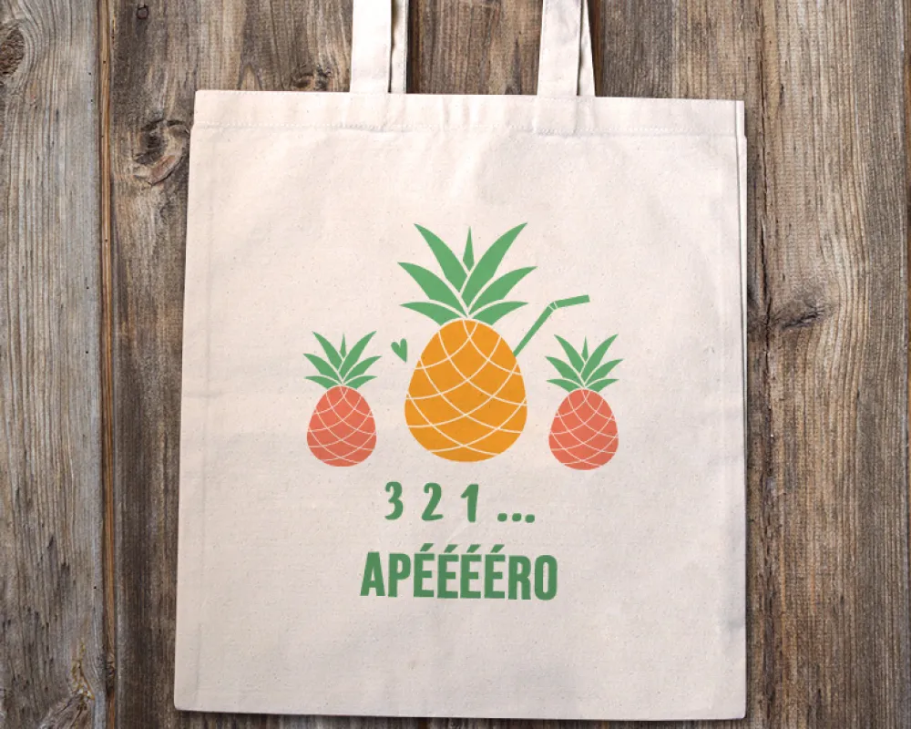 Tote bag personnalisé - Collection Été Ananas|Cadeaux.com Online