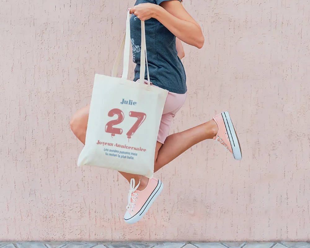 Tote bag personnalisé - Collection ballons d'anniversaire|Cadeaux.com Discount