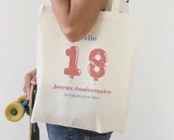 Tote bag personnalisé - Collection ballons d'anniversaire|Cadeaux.com Discount