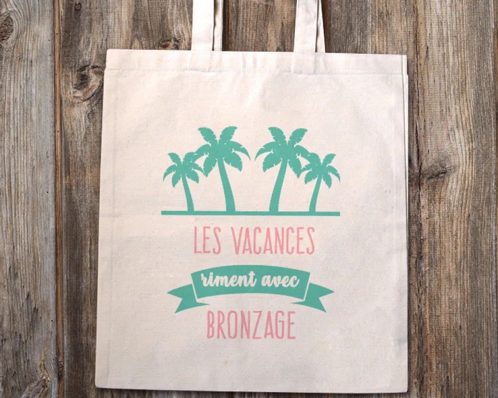 Tote bag personnalisé - Collection Été Palmier|Cadeaux.com Best